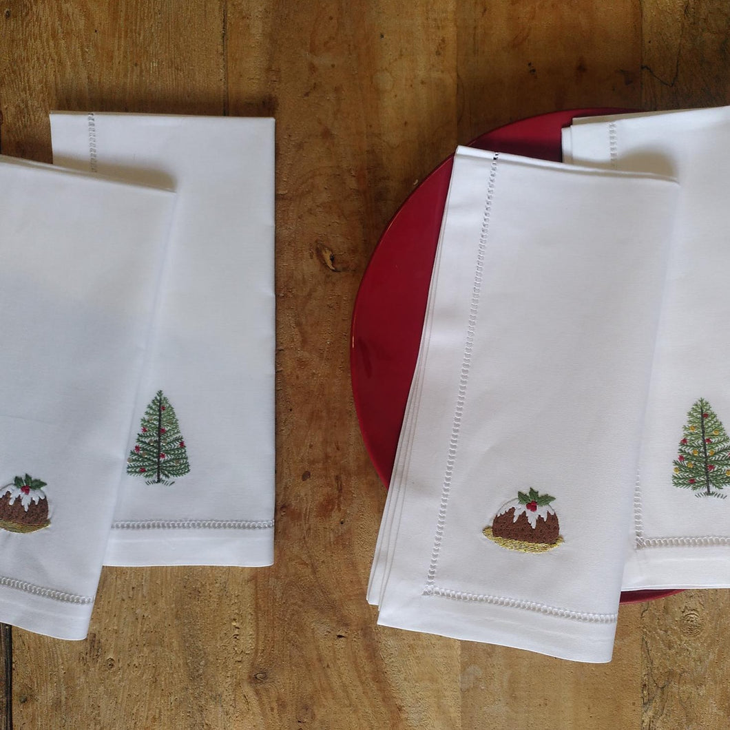 Pudding and Tree napkins