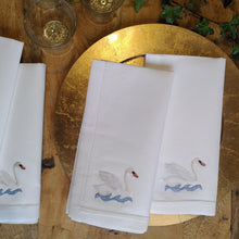 Swan set of 4 napkins