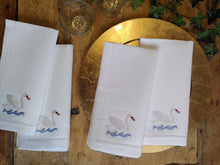 Swan set of 4 napkins