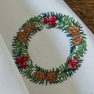 Wreath & Pine Cone branch
