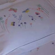 Butterflies cot sheet & pillowcase
