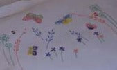 Butterflies cot set