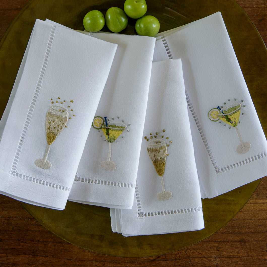 Champagne napkins