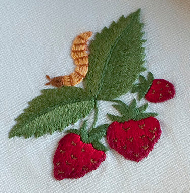 Bug and berries napkins set of 4
