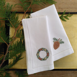 Wreath Gold napkins