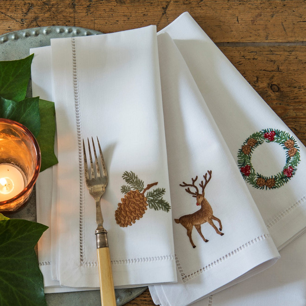 Reindeer napkins set of 4